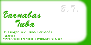 barnabas tuba business card