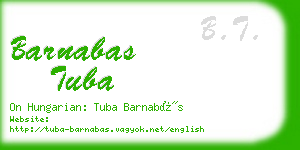 barnabas tuba business card